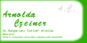 arnolda czeiner business card